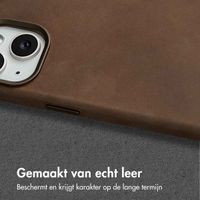 Accezz Vintage Leather Magsafe Backcover iPhone 15 - Rustic Brown