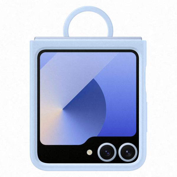 Samsung Originele Silicone Cover Ring Samsung Galaxy Z Flip 6 / Flip 7 FE - Blue