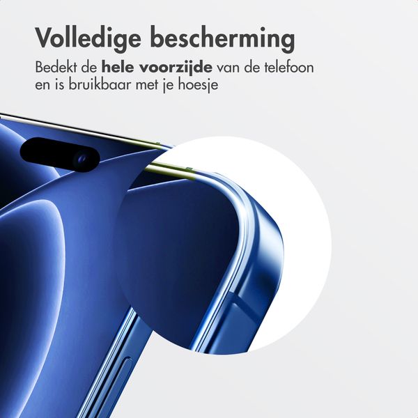 Accezz Gehard Glas Screenprotector + Applicator Apple iPhone 18 Pro / 17 Pro