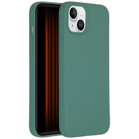 Accezz Liquid Silicone Backcover met MagSafe Apple iPhone 15 Plus - Donkergroen