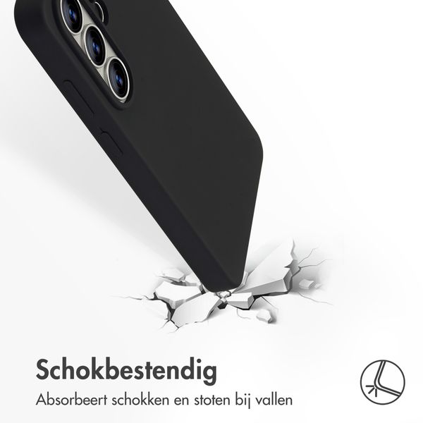 Accezz Liquid Silicone Backcover met MagSafe Samsung Galaxy S26 Ultra - Zwart