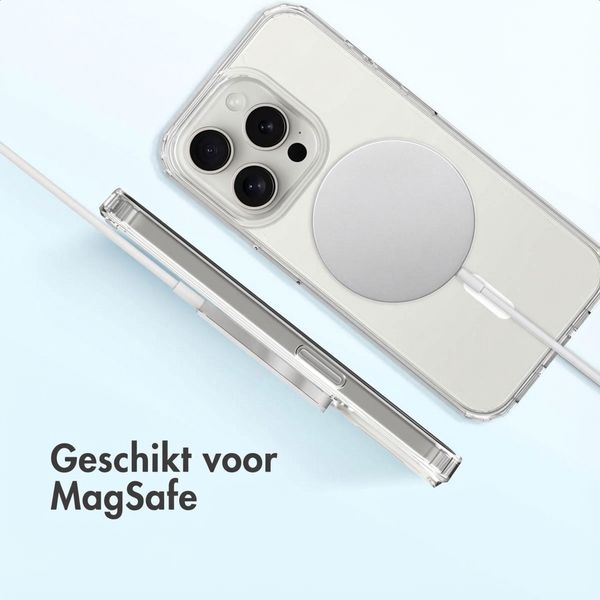 Accezz Xtreme Impact Backcover met MagSafe Apple iPhone 15 Pro - Transparant
