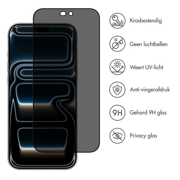 Accezz Gehard Glas Privacy Screenprotector Apple iPhone 18 Pro Max
