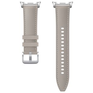 Samsung Originele Hybrid Vegan Leather Band Galaxy Watch 8 40/44 mm / Classic 46 mm - S/M/L - Taupe