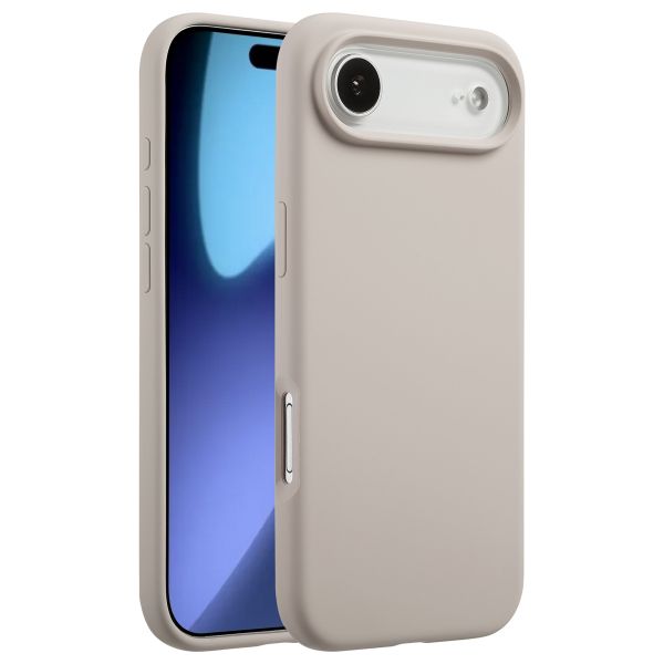 Accezz Liquid Silicone Backcover met MagSafe Apple iPhone 17 Air - Stone