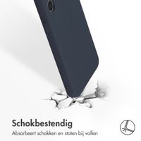 Accezz Liquid Silicone Backcover Samsung Galaxy S23 Plus - Donkerblauw