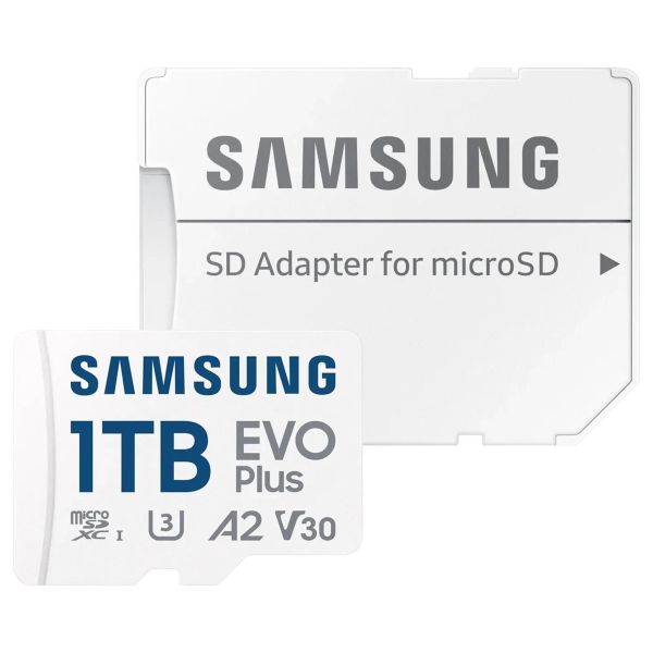 Samsung EVO Plus microSD 2024 - 1TB - inclusief SD Adapter - UHS-I/U3/Full HD/4K UHD