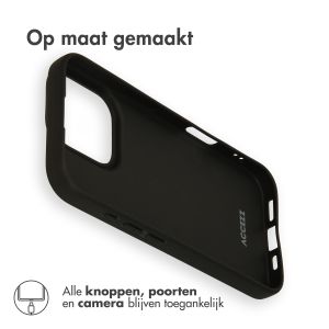 Accezz Color Backcover iPhone 16 Pro - Zwart