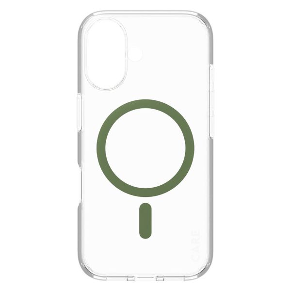 CARE by PanzerGlass Urban Combat Case MagSafe iPhone 16 - Transparant / Groen