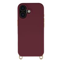 Selencia Rivièra MagSafe Backcover met afneembare haakjes Apple iPhone 17 - Bold Burgundy