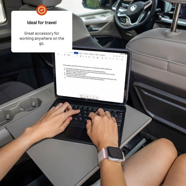 Fixed Typee QWERTY keyboard case iPad 11 (2025) 11 inch / iPad 10 (2022) 10.9 inch - Zwart