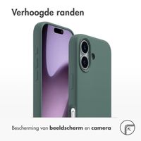 Accezz Liquid Silicone Backcover met MagSafe Apple iPhone 17 - Dark Green