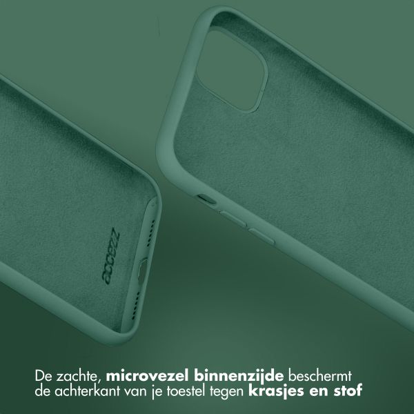 Accezz Liquid Silicone Backcover Samsung Galaxy A36 - Donkergroen