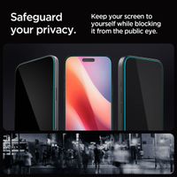 Spigen GLAStR Privacy EZ Fit Screenprotector + Applicator Apple iPhone 16 Pro