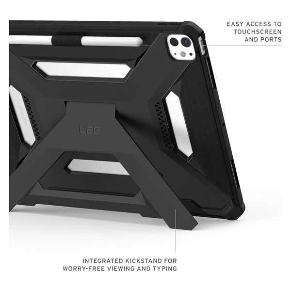 UAG Scout Plus Backcover met stand Apple iPad Pro 13 (2025) M5 / (2024) M4 - Black