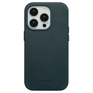 Accezz Vintage Leather Magsafe Backcover iPhone 14 Pro - Smokey Green