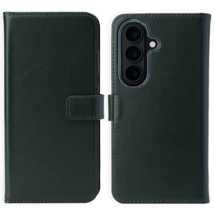 Selencia Echt Leren Bookcase Samsung Galaxy S26 Plus - Groen