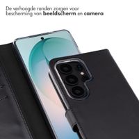 Selencia Echt Leren Bookcase Samsung Galaxy S26 Ultra - Zwart