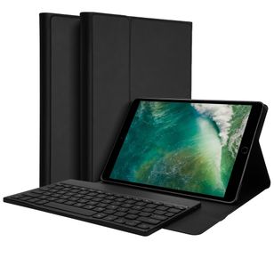 Accezz QWERTZ Bluetooth Keyboard Bookcase iPad 6 (2018) 9.7 inch / iPad 5 (2017) 9.7 inch /Air 2 (2014) / Air 1 (2013)