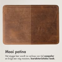 Accezz Leather Laptop hoes Apple MacBook 16 inch - Laptopsleeve - Cognac