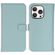 Selencia Echt Lederen Bookcase iPhone 15 Pro - Air Blue