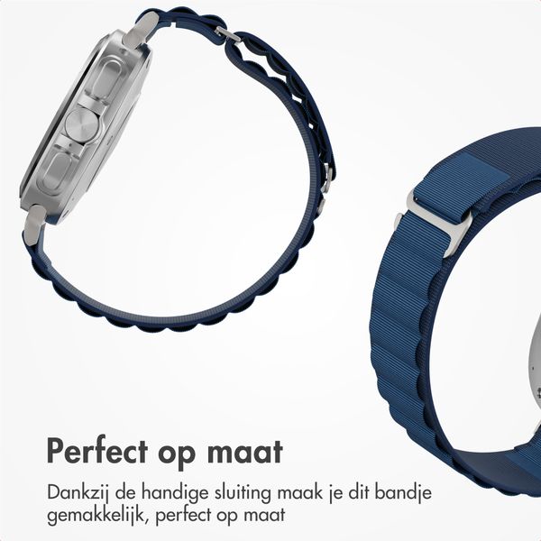 Accezz Nylon Alpine bandje Samsung Galaxy Watch Ultra 2 (2026) / Ultra (2024/2025) - Dark Blue