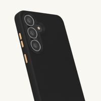 Selencia Rivièra MagSafe Backcover met afneembare haakjes Samsung Galaxy S25 FE - Velvet Black