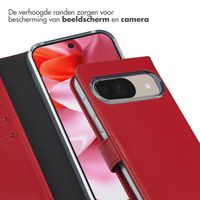 Selencia Echt Leren Bookcase Google Pixel 10 / 10 Pro - Red