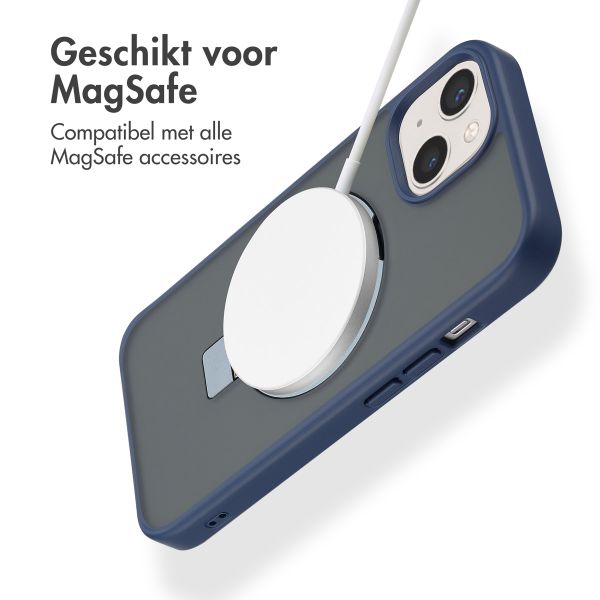 Accezz Ring Stand Backcover met MagSafe iPhone 15 - Blue