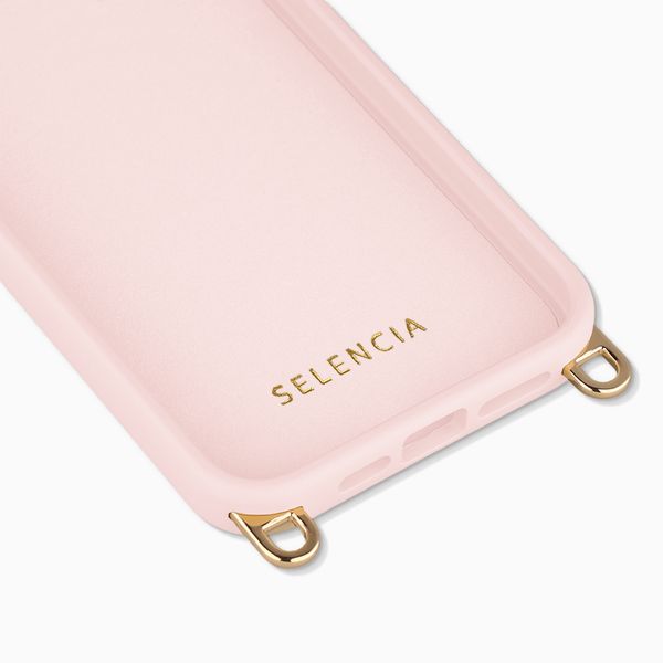Selencia Rivièra MagSafe Backcover met afneembare haakjes Apple iPhone 14 Pro - Sorbet Pink
