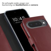 Selencia Echt Leren Bookcase Google Pixel 10 / 10 Pro - Burgundy