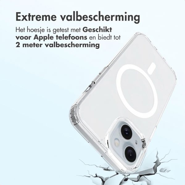 Accezz Xtreme Impact Backcover met MagSafe Apple iPhone 15 - Transparant
