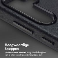Accezz Echt leren hoesje + MagSafe Wallet Samsung Galaxy S25 Plus - Onyx Black