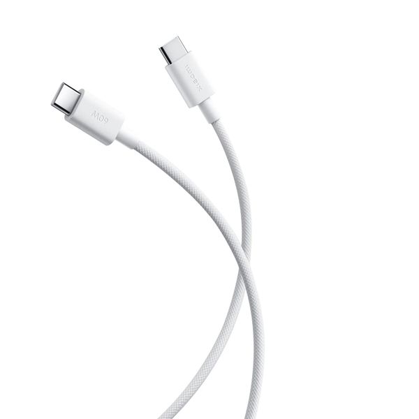 Xiaomi Braided USB-C naar USB-C kabel 60W - 1 meter - Wit