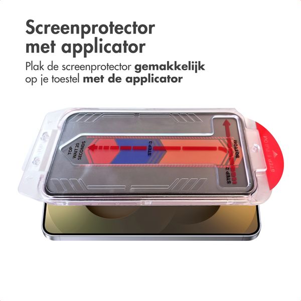 Accezz Gehard Glas Privacy Screenprotector + Applicator Samsung Galaxy S25 Ultra