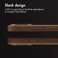 Accezz Vintage Leather Magsafe Backcover iPhone 15 Pro - Rustic Brown