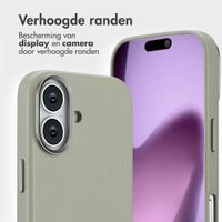 Accezz Leather Bookcase 2-in-1 met MagSafe Apple iPhone 17 - Lichtgrijs