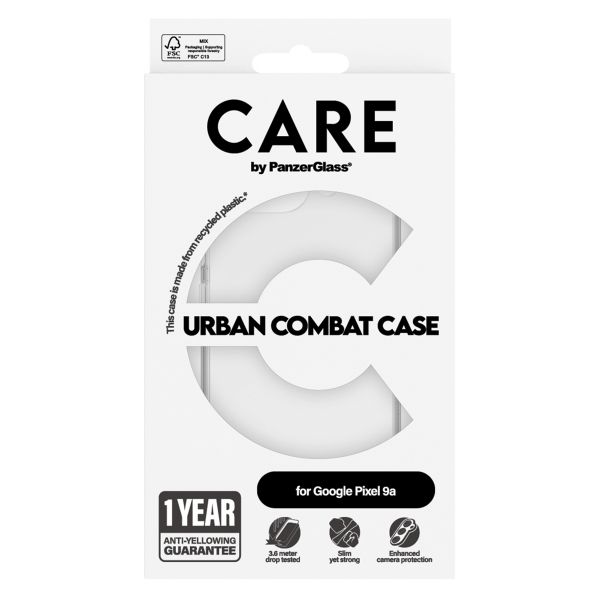 CARE by PanzerGlass Urban Combat Case MagSafe Google Pixel 9a - Transparant