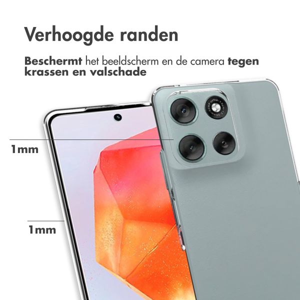 Accezz Clear Backcover Motorola Moto G56 - Transparant