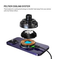 Fixed MagCool - telefoonhouder auto - Ventilatierooster - MagSafe - Draadloos opladen - Zwart