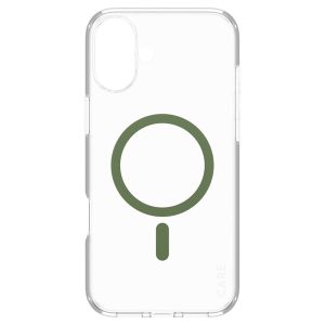 CARE by PanzerGlass Urban Combat Case MagSafe iPhone 16 Plus - Transparant / Groen