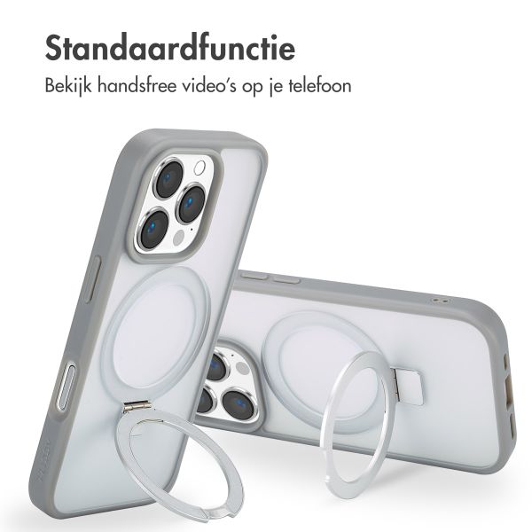 Accezz Ring Stand Backcover met MagSafe iPhone 16 Pro - Grey