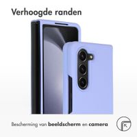 Accezz Liquid Silicone Backcover Samsung Galaxy Z Fold 5 - Paars