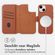 Accezz Leather Bookcase 2-in-1 met MagSafe iPhone 15 - Sienna Brown