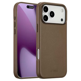 Accezz MagSafe Leather Backcover Apple iPhone 17 Pro Max - Coffee