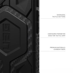 UAG Monarch Backcover iPhone 16 Plus - Carbon Fiber