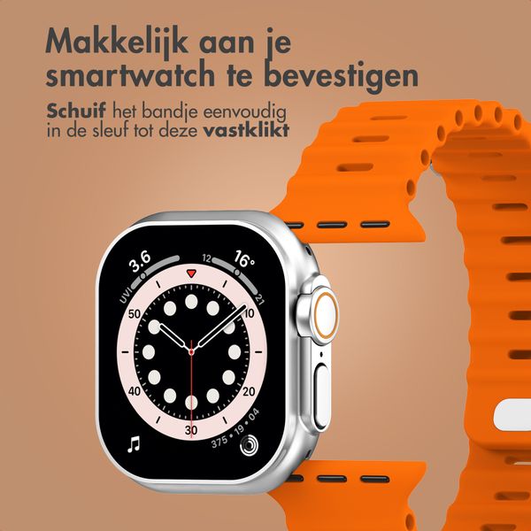 Accezz Ocean bandje Apple Watch | 44/45/46/49 mm - Oranje