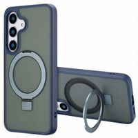 Accezz Ring Stand Backcover met MagSafe Samsung Galaxy S25 Plus - Blauw