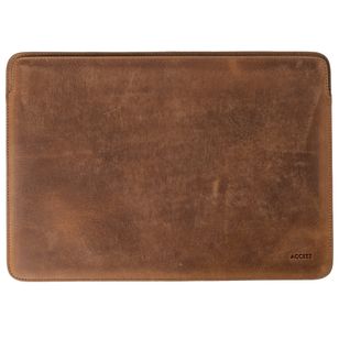 Accezz Leather Laptop hoes Apple MacBook 16 inch - Laptopsleeve - Cognac