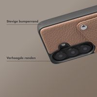 Selencia Riva Backcover met Pashouder Samsung Galaxy S26 - Mocha Brown